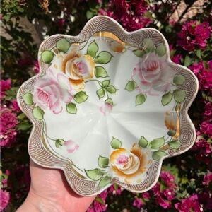 Vintage Swirl Nippon Dish